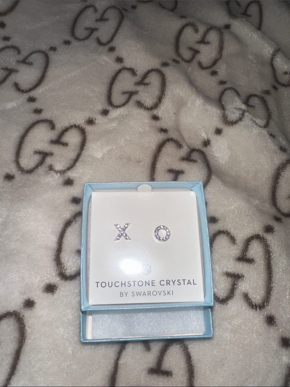 XO Touchstone Crystal by Swarovski earrings NEVER WORN